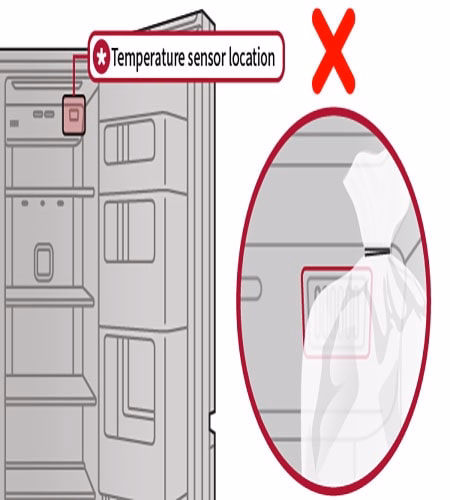  تغییر دمای یخچال ساید بای ساید الجی